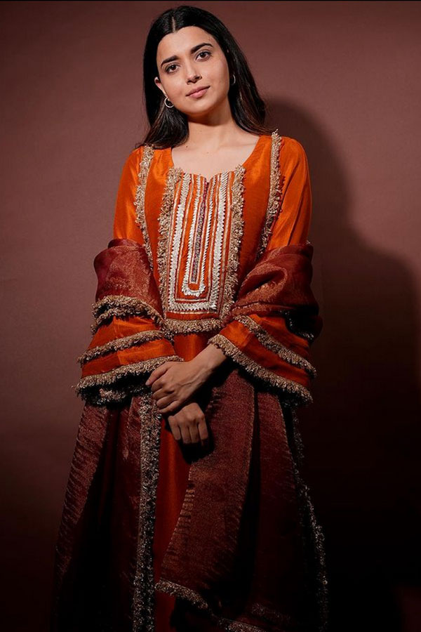Coral Colored Salwar Suit