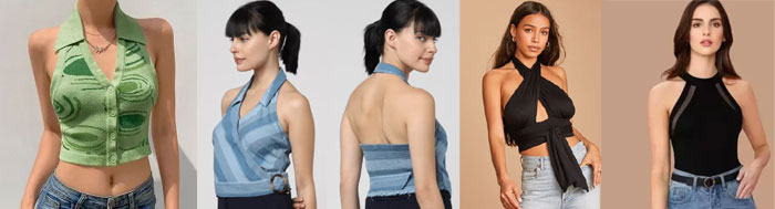 halter crop top
