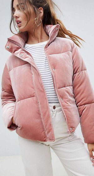 ASOS - Pink puffer jacket