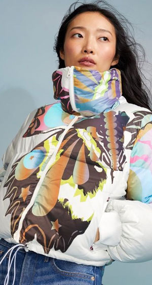 Butterfly puffer jacket