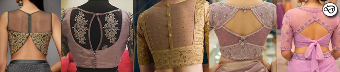 Sheer Back Blouse Designs