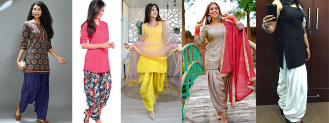 Short Kurti with Patiala Salwar