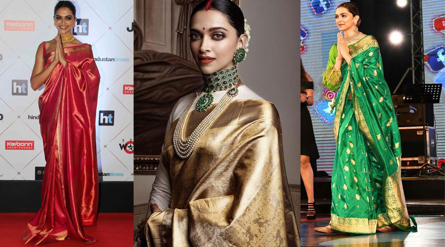 Deepika Padukone - Silk Saree Collection