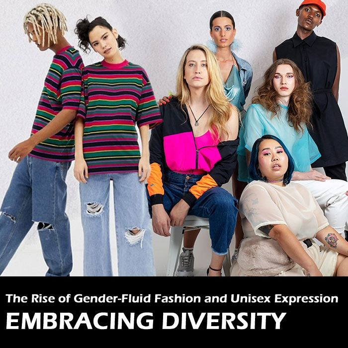 Gender-fluid fashion, Unisex clothing, Gender-neutral style, Inclusive fashion, Breaking gender norms, Fashion diversity, Self-expression through clothing, Androgynous fashion, Celebrity fashion icons, Fashion industry evolution