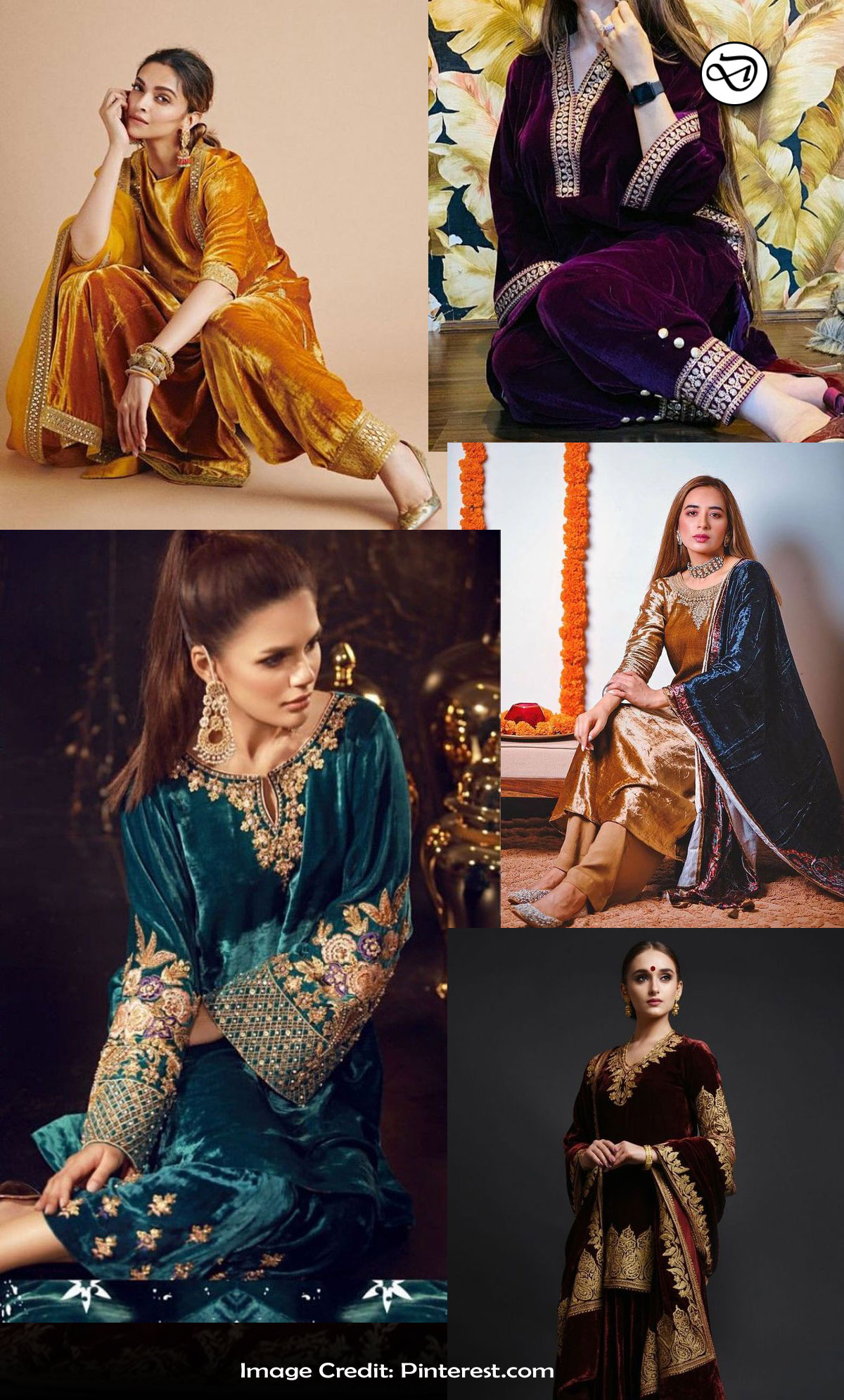 Best Ethnic Velvet Suits for Women